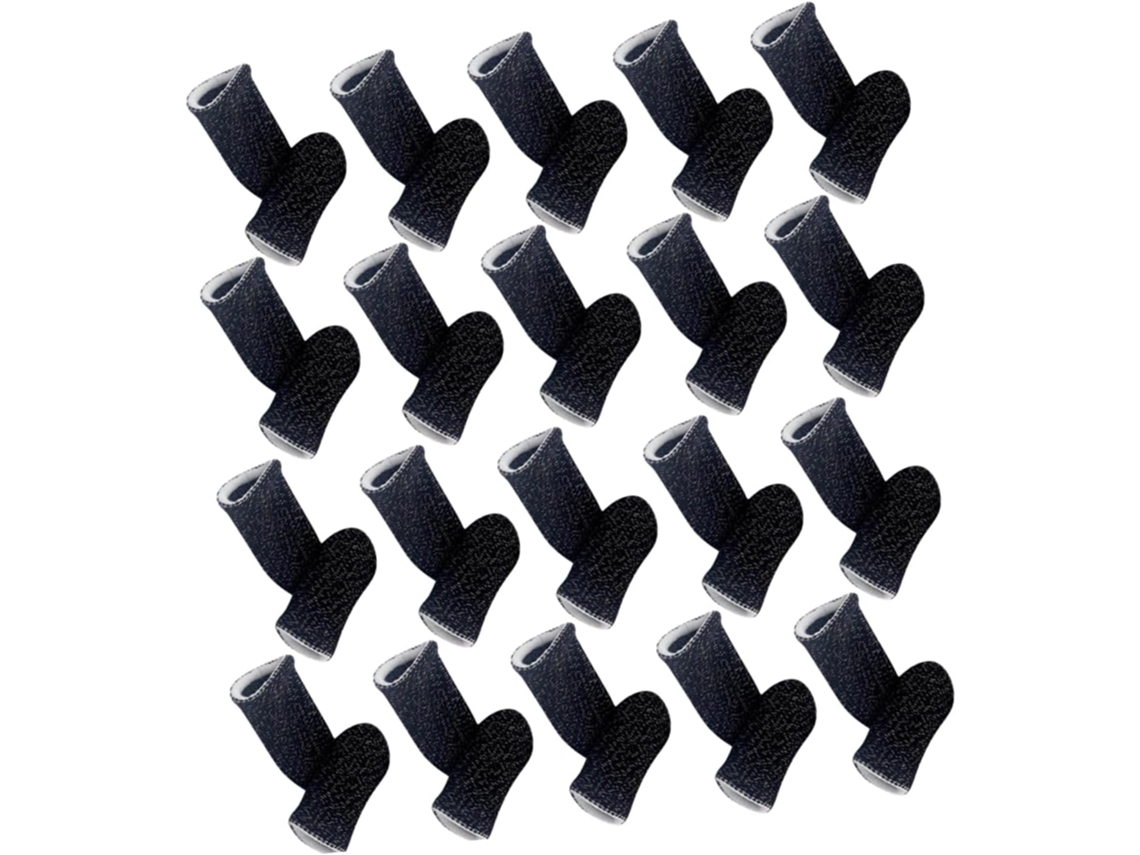Protetores De Dedo Para Jogos Nuobesty, Antiderrapantes E Resistentes Ao Suor, Nylon Leve, Pacote Com 20 Unidades