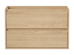 Móvel para Lavatório Milipam VENTE-UNIQUE.PT (Natural Claro - Aglomerado e derivados de madeira - 80x45x50 cm)