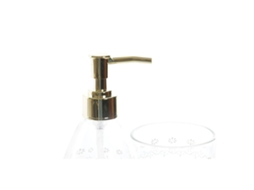 Conjunto de Banho Dkd Home Decor Cristal Abs Folhas Glam 2 Pcs
