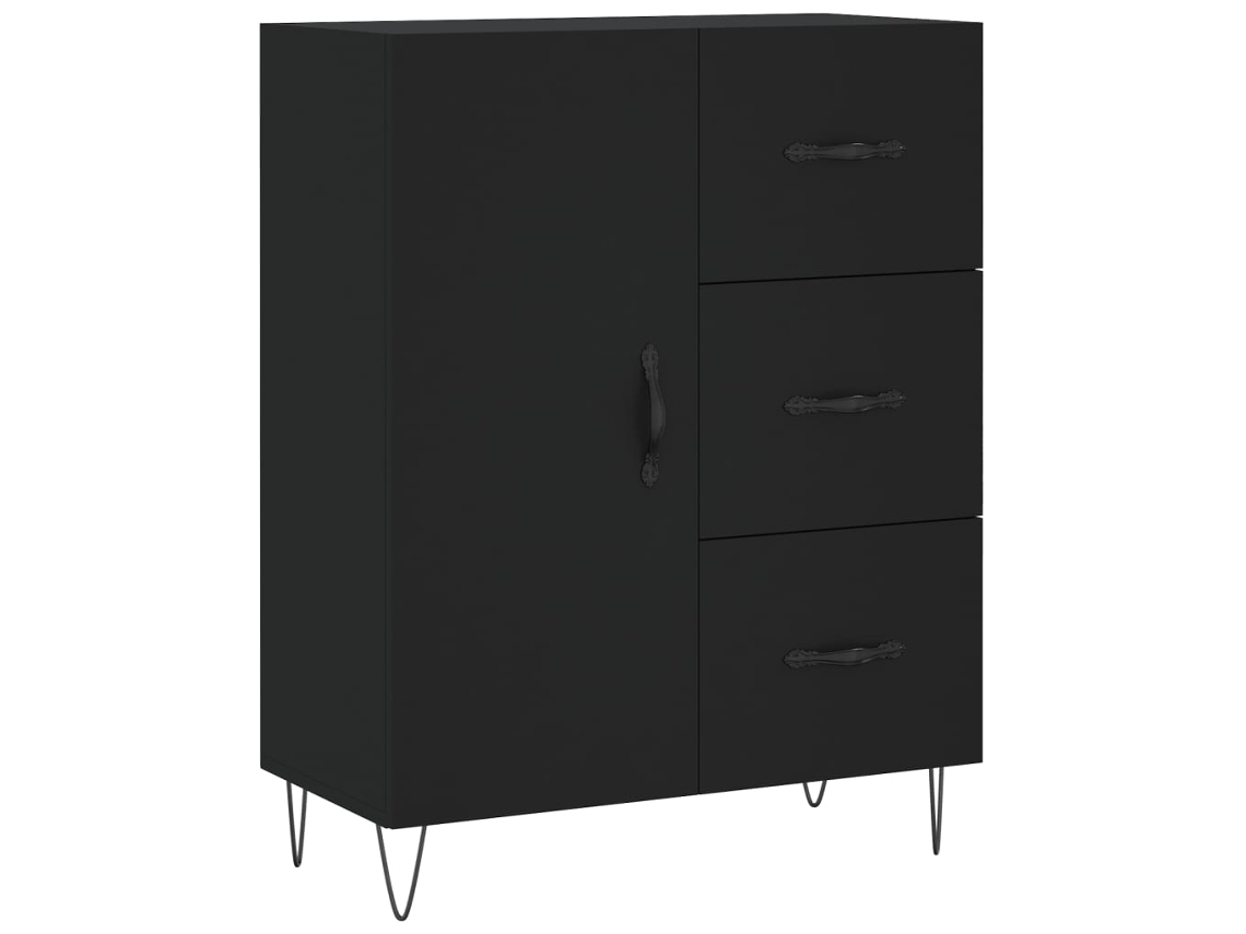 Aparador 69,5x34x90 Cm Derivados de Madeira Preto MAISON EXCLUSIVE