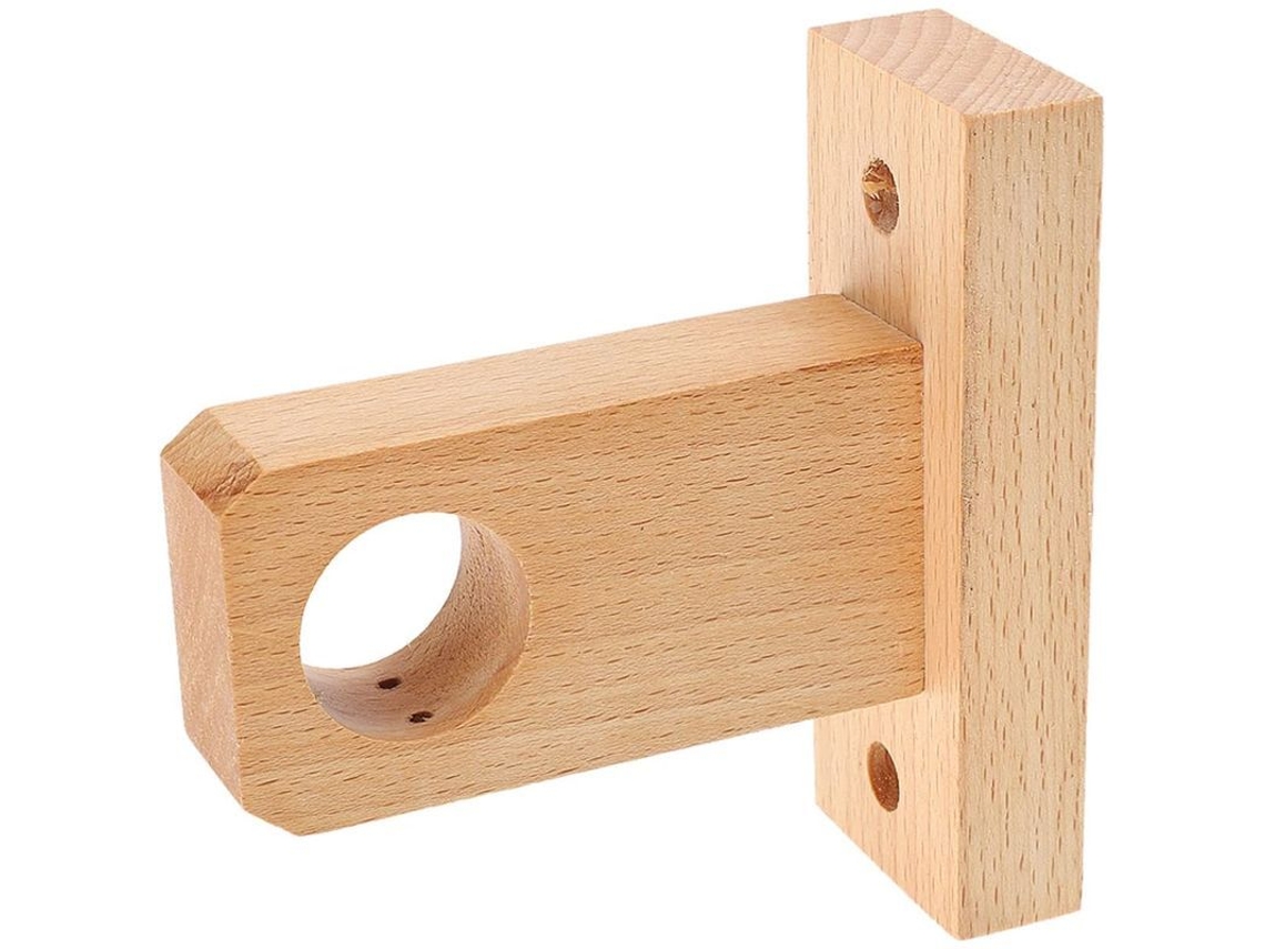 Suporte de Bastão de Cortina de Madeira 3cm Nova LINE