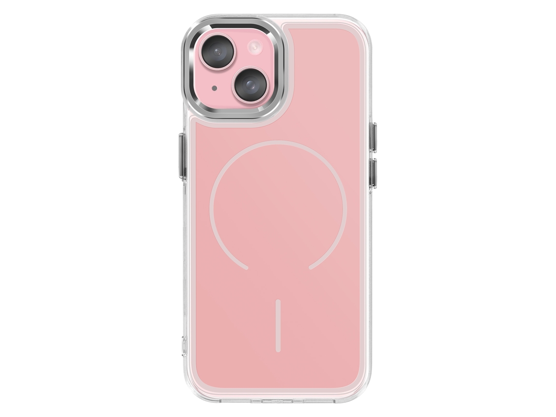 Avizar Capa Magsafe Para Iphone 15 Proteção Bi-matéria Ultra Reforçada Rosa