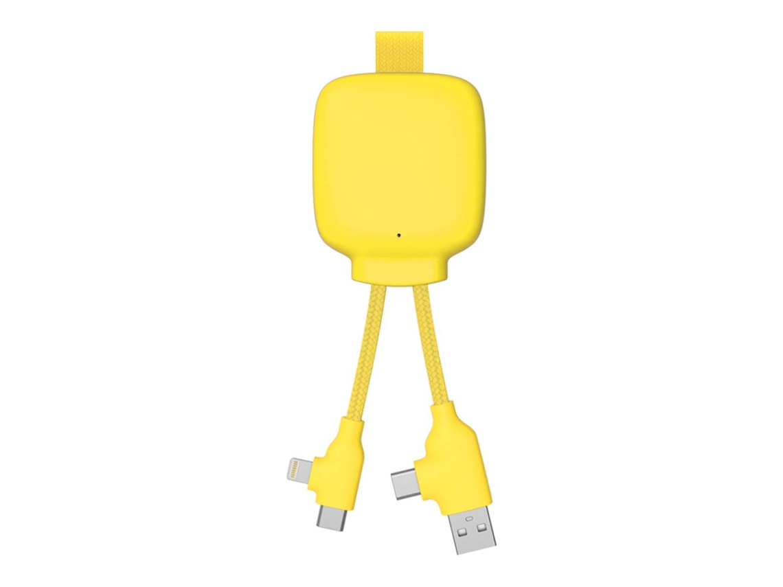 Powerbank com Cabo Multiconector 3000mah Amarelo XOOPAR