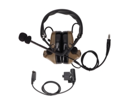 Fones de Ouvido Táticos e Militares Redução de Ruído, Proteção, Acolchos de Silicone, Ptt, Rádio U94. EOOCOO