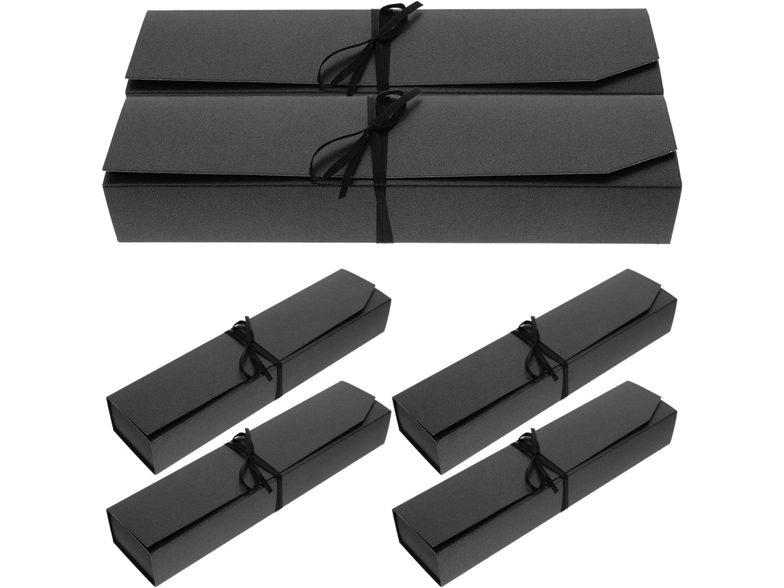 Elegante Caixa De Papel Com 6 Compartimentos Para Armazenamento E Presente Embalagem Segura Trufas Chocolate Amargo