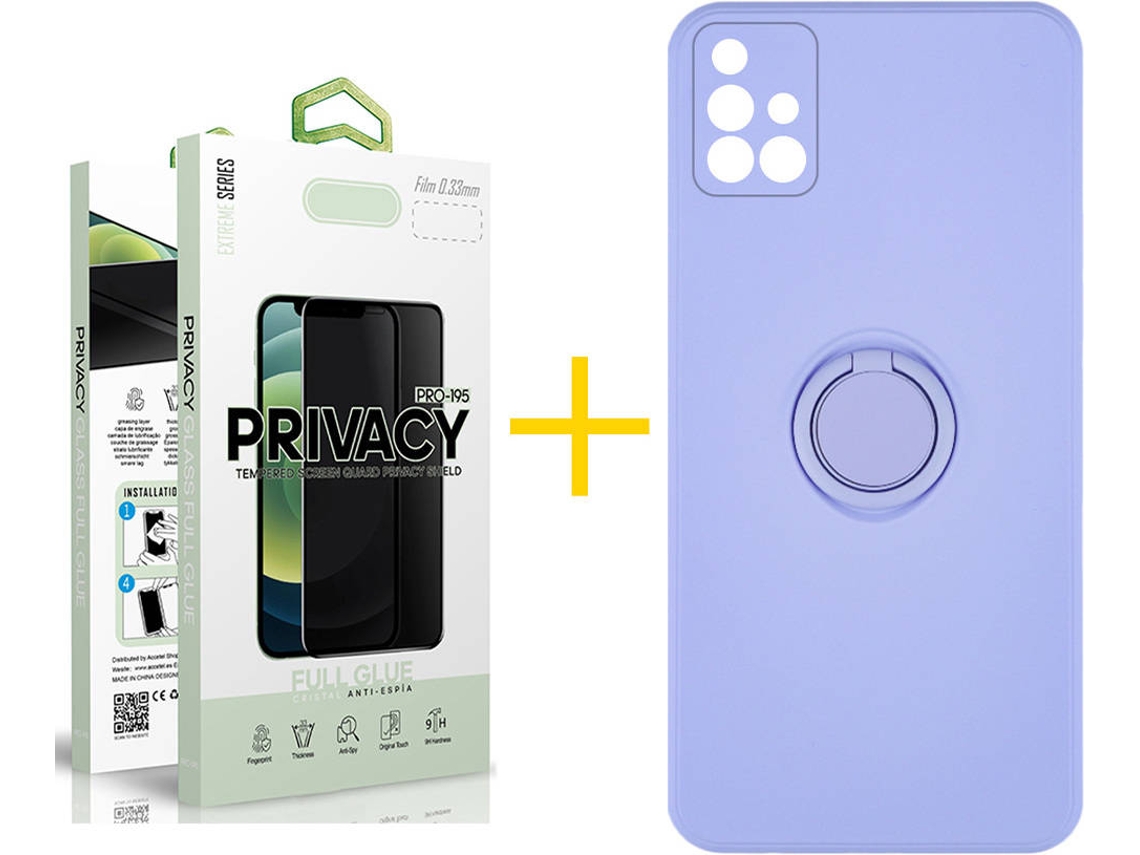 Capa + Película para Samsung Galaxy A71 SKYHE Roxo Lilás