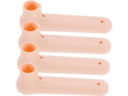 Nuobesty Conjunto De 4-protetores Maçaneta Porta Em Silicone Alta Elasticidade Para Um Ambiente Doméstico Silencioso