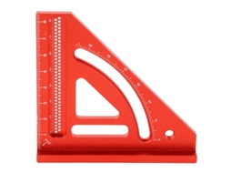 Regra Triangular Mini de Alumínio Precisa para Carpintaria 12x9x2cm | S/MARCA