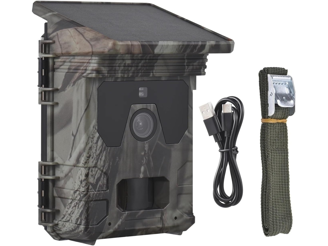 Câmera Faune Sauvage de Traînée Vision Nocturne À Énergie Solaire 50mp 4k Câmeras Chasse 0.3s Temps SFUSHOS