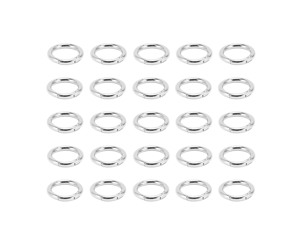 20 Fechos De Anel De Mola, Elegantes E Inovadores, De Cobre, Para Colares, Pulseiras, Braceletes, Brincos E Prata.