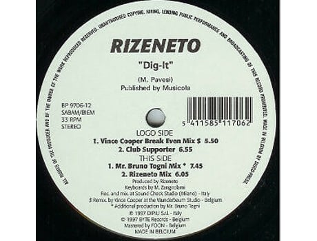 Vinil Dig-it, Rizeneto Byte Progressive