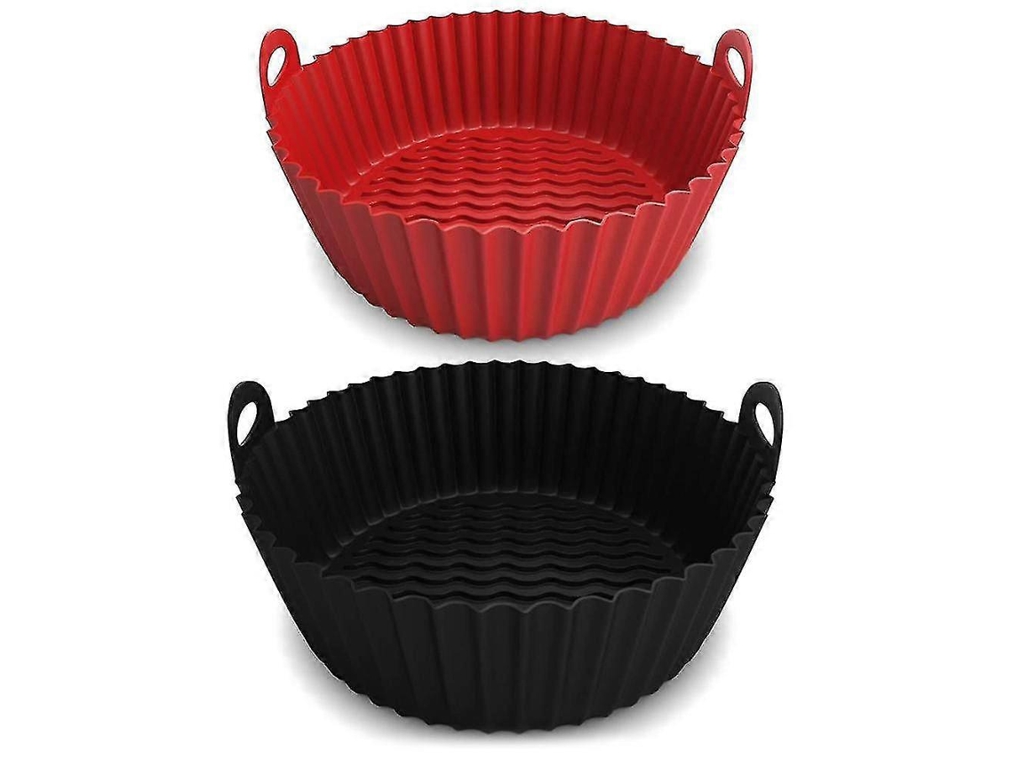 Formas De Silicone Para Fritadeira A Ar(pacote Com 2), Tamanhos 7, 5 E 8, 5 Polegadas