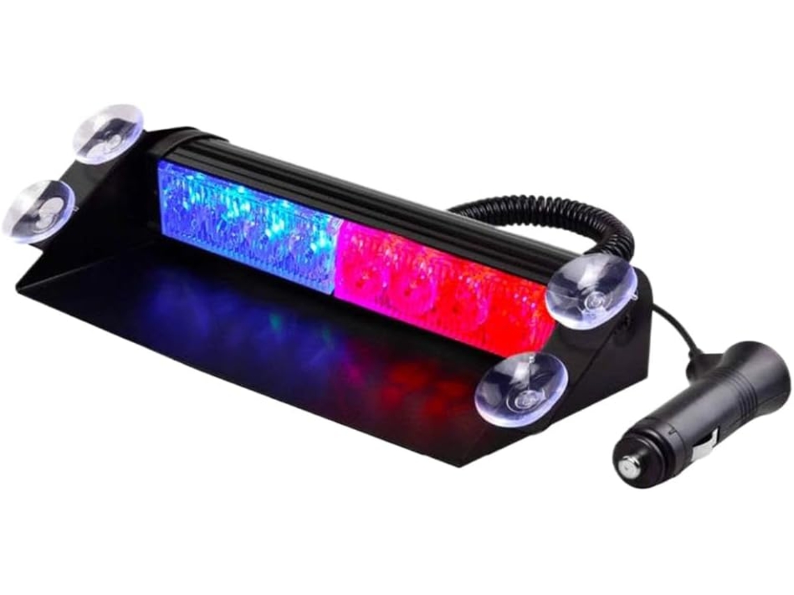 Luzes De Polícia Led Para Carros, Luz Estroboscópica De 12v, Luzes Intermitentes Para Brisa Automotivo, 8 Leds