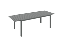 Extendable Garden Table, Rectangular Patio Table For 6-8 People, 50 Kg Capacity, 180/240x94x73 Cm, Dark Grey