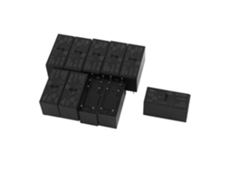 Conjunto de 10 relés de potência DPDT, 12VDC/250VAC, 8A CHABERLU