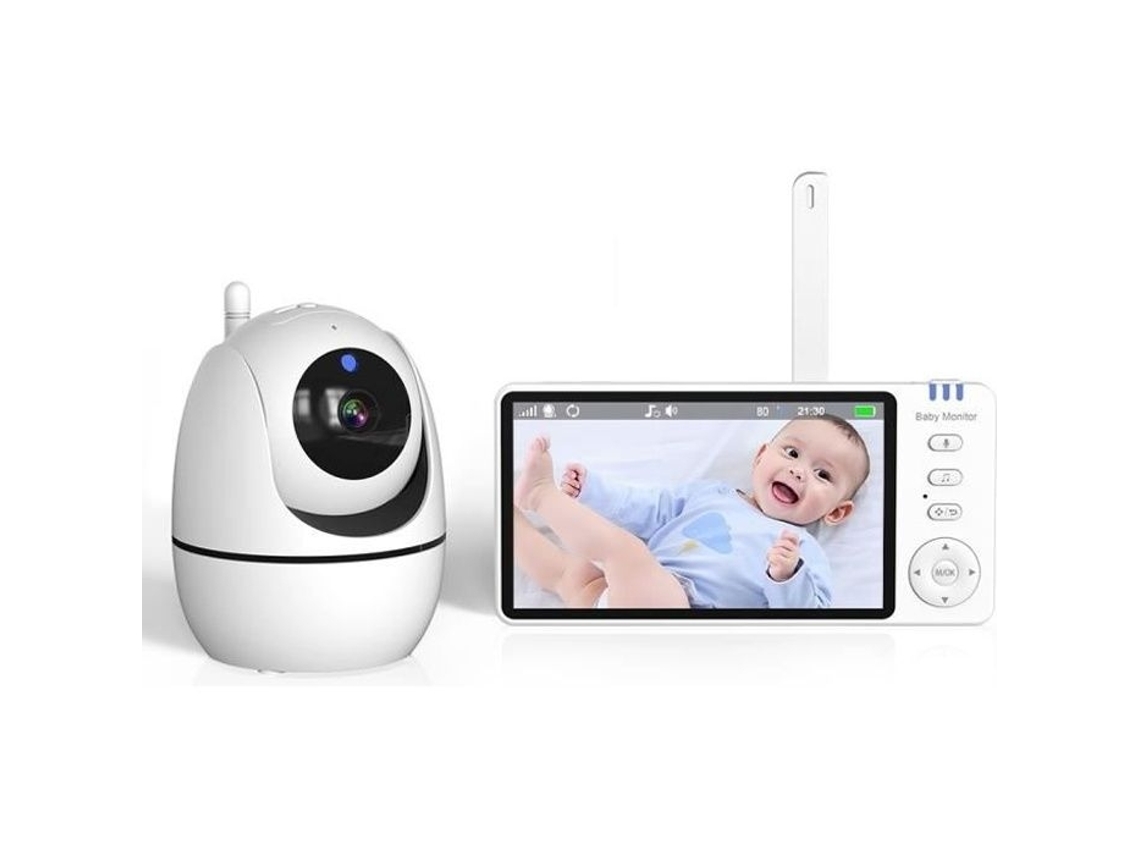 Babá Eletrônica Com Tela Lcd De 5 Pimpimsky Vídeo Monitor Para Bebês Câmera Vigilância Colorida Aquaforge