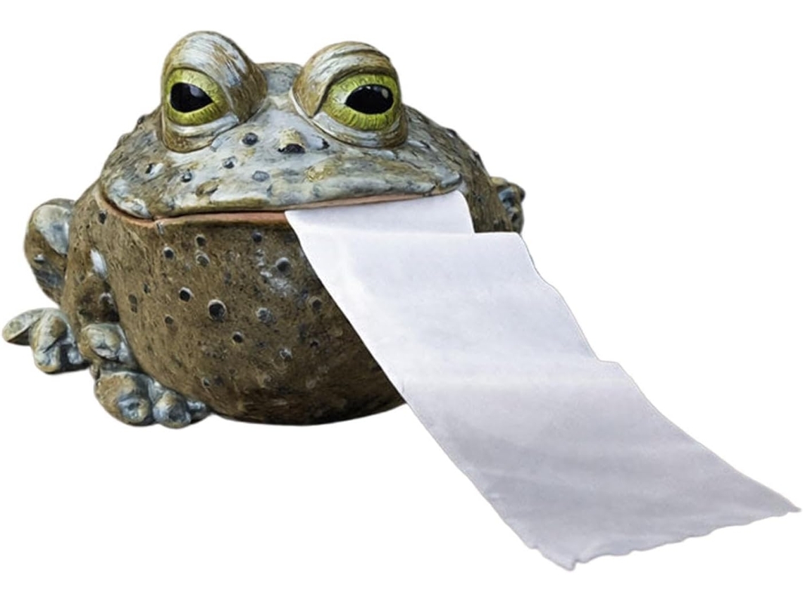 Capa Para Caixa De Lenços Papel Em Formato Sapo Divertida