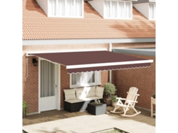 Vidaxl Toldo Retrátil Manual 400x300 Cm Castanho