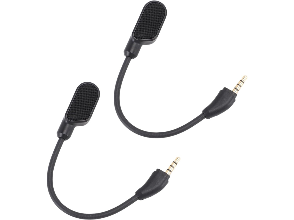 Gedourain 2 Unidades De Microfone Com Cancelamento Ruído Para Fones Ouvido Gamer Fio Cloud Iii, Microfone Destacável