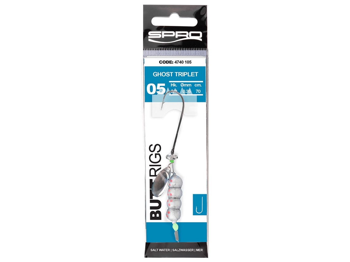 Anzol Montado Salt Butt Transparente 2/0Spro