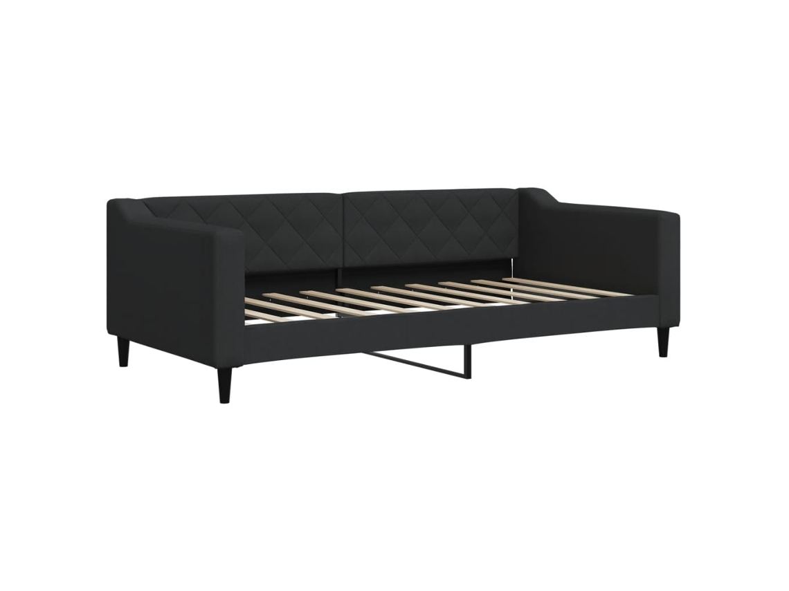 Day Bed, Day Beds Vidaxl Preto Tecido (90 X 190 Cm)