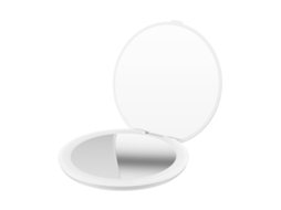 Rebe-espejo De Maquillaje Led Portátil Doble Cara 16 Leds Lupa X3 Plegable Superficie Clara Recargable Type-c