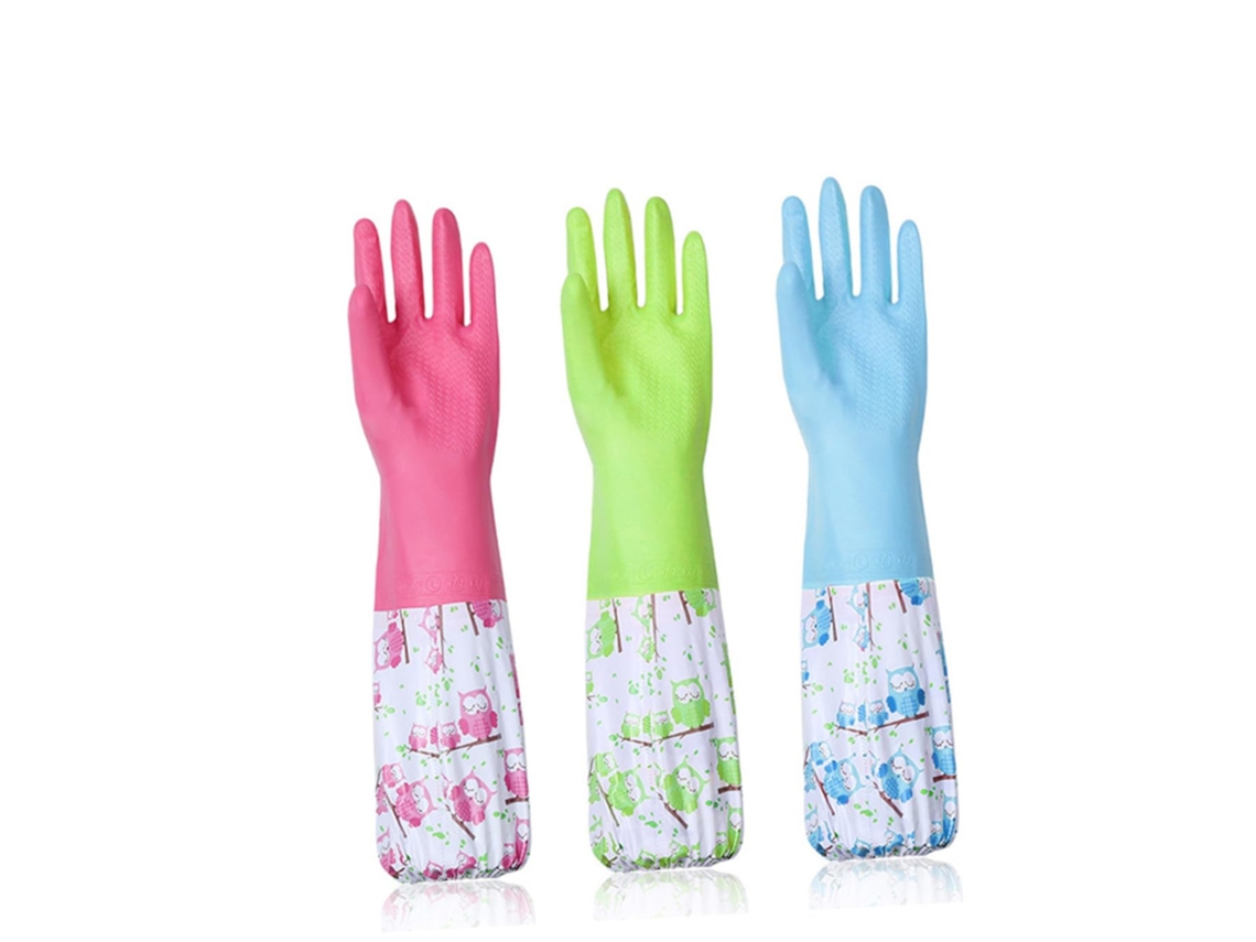 Conjunto De 2 Luvas Para Lavar Louça, 2 Pares Com Proteção Modelo 653