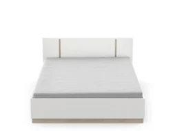 Cama de Casal  HOME STORY Branca Watson (140x190 cm)