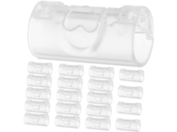 Vicasky 20 peças de prendedores Lençol, prendedores antiderrapantes para bordas de colchas, transparentes, para uso doméstico.