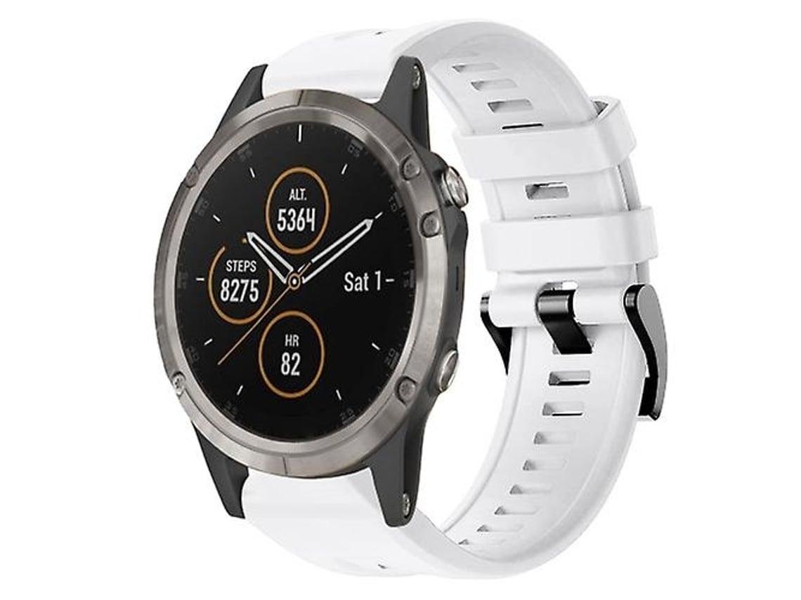 Lurelia Pulseira De Relógio Garmin Fenix 5 Em Silicone Branco