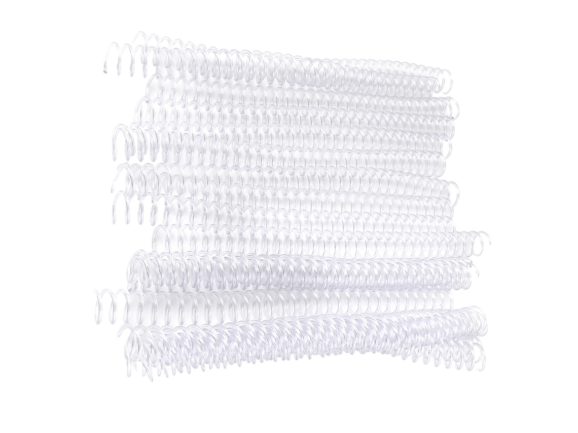 20 Anéis De União Plástica Para Folhas Soltas Espiral Mola 19mm Transparente Para Papel A4 30 Buracos