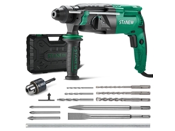 Furadeira De Impacto Sds Plus Com Fio De 950 W, Com Conjunto De Acessórios De 16 Peças, 0-1150 Rpm/5100 Golpes/min, Adequada Para Concreto, Aço E