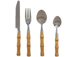 Conjunto De Talheres Home Esprit 24 Peças Aço Inoxidável Abs Multicolor
