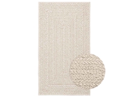 Vidaxl Tapete Zizur Creme 60x110 Cm Aspeto De Juta Interior E Exterior