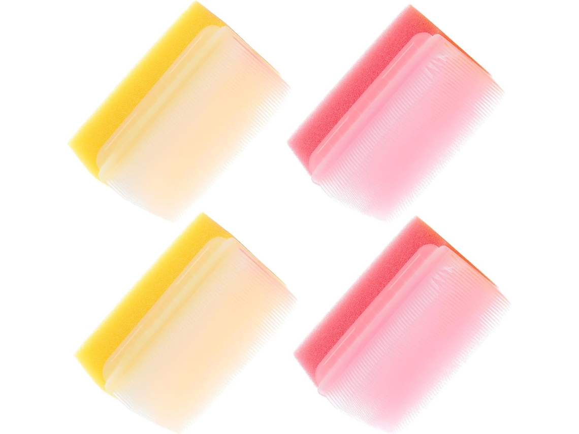 Conjunto De 4 Escovas Sensoriais Para Banho Bebê, Escovas De Esponja Para Banho Bebê