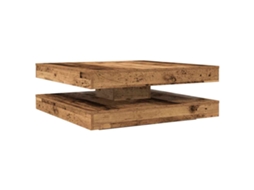Coffee Table, Coffee Tables Vidaxl Marrom Madeira Processada (90 X 90 X 34.5 Cm)