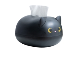Caixa de Papel Toalha Gato Cartoon Decorativa para Mesa Armazenamento Multifuncional | S/MARCA