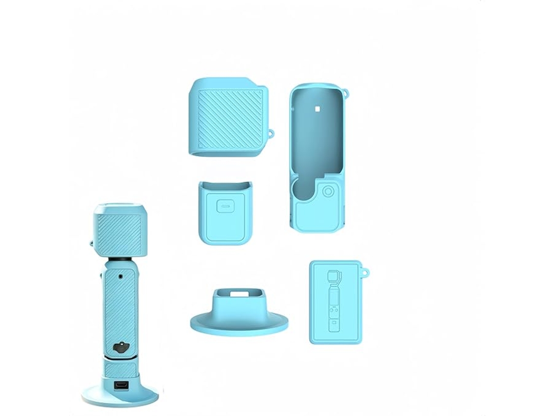 Capa Protetora Para Câmera Dji Osmo Pocket 4, Capa Completa Com Cordão E Baseazulczhhmart
