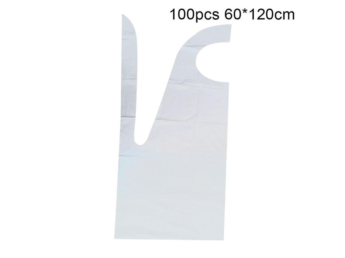 Delantal Desechável De Plástico Grosso Anti-manchas E Anti-óleo Para Cozinha 50/100 Peças Bosaid 60 Cm X 120 Cm 100 Unidades Por Caixa
