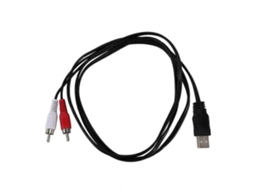 Cabo Usb a Rca 1,5 M, Adaptador Áudio e Vídeo AQUAFORGE