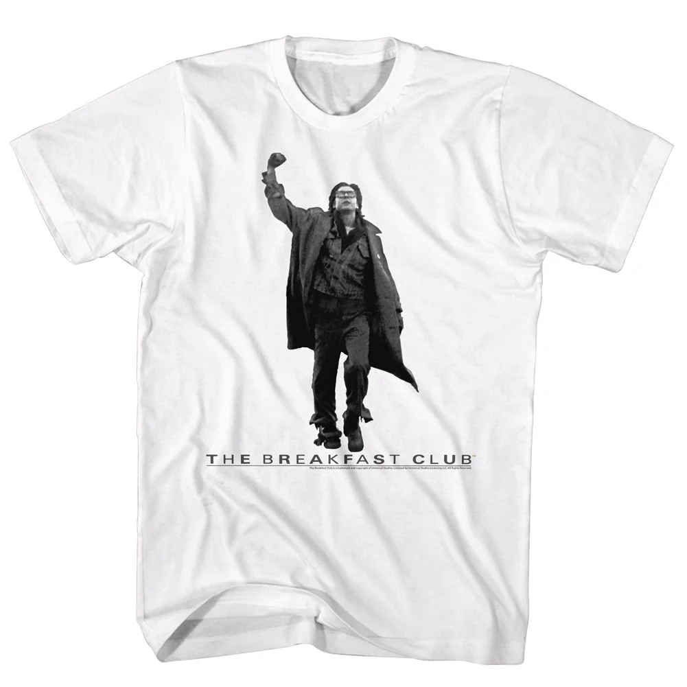 Unisex Adult T-shirt Rockinstone Breakfast Club Movie Vintage Guy White Sizexxl