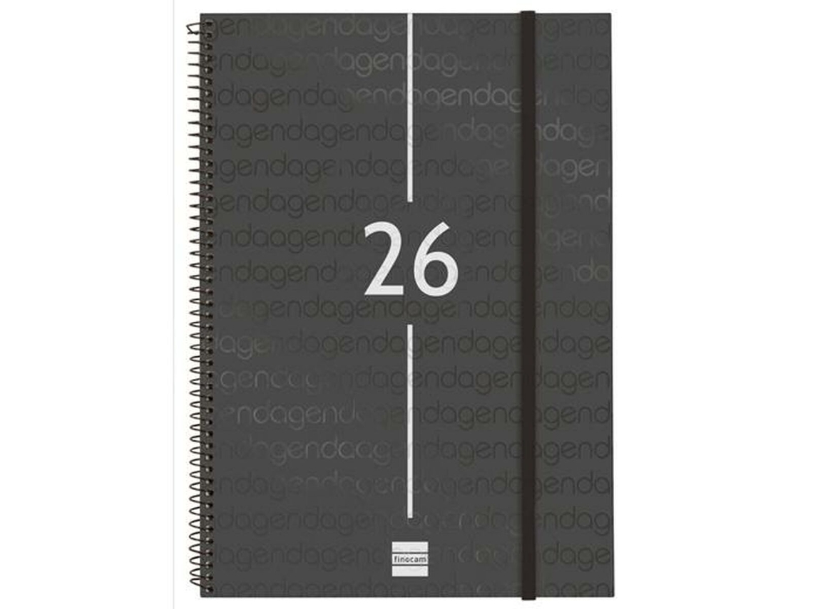 Agenda Finocam Year Preto A4 21 X 29,7 Cm 2026