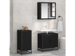 Vidaxl Buffet Carvalho Preto 35,5 X 35 X 76 Cm