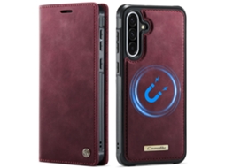 Capa Para Celular Com Compartimento Para Cartão Sim, Capa De Couro Antifurto E Antifraude (2 Em 1)vermelho - Iphone 16 E