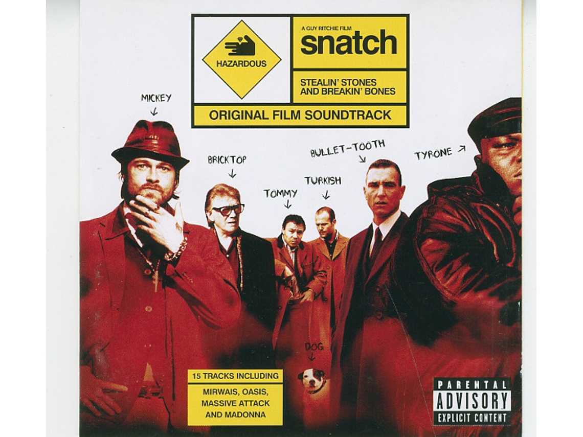 CD Snatch - Stealin' Stones And Breakin' Bones (Original Film Soundtrack)