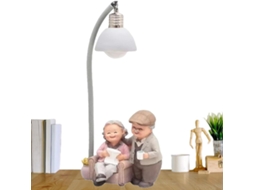 Estatueta De Resina Representando Um Casal De Avós Idosos |