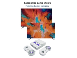 Console De Jogos Retrô Snes821, 2.4g, Sem Fio, Mini Console De Jogos Duplo, Console De Jogos Para Tv Com 821 Botões Integrados. Hengjian