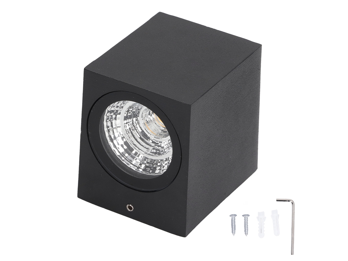 Luz de parede LED 5w alumínio à prova d'água 85 265v branca para pátio varanda S/MARCA