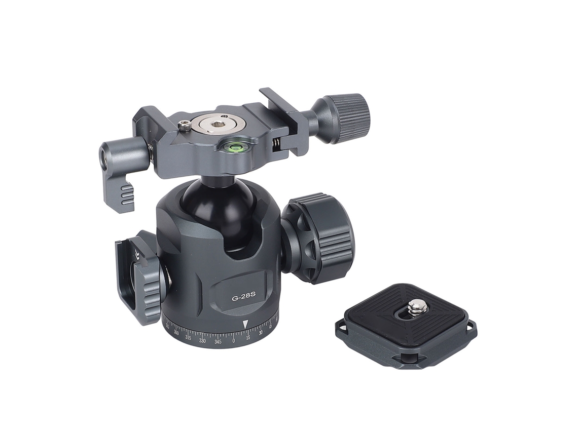 Ball Head 360° Rotating Aluminum Alloy Double Panoramic Damping Tripod Head For Photography Telescope Accessory LAXISCREED