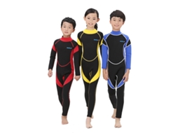 Traje de Mergulho Infantil Manga Longa para Esportes Aquáticos